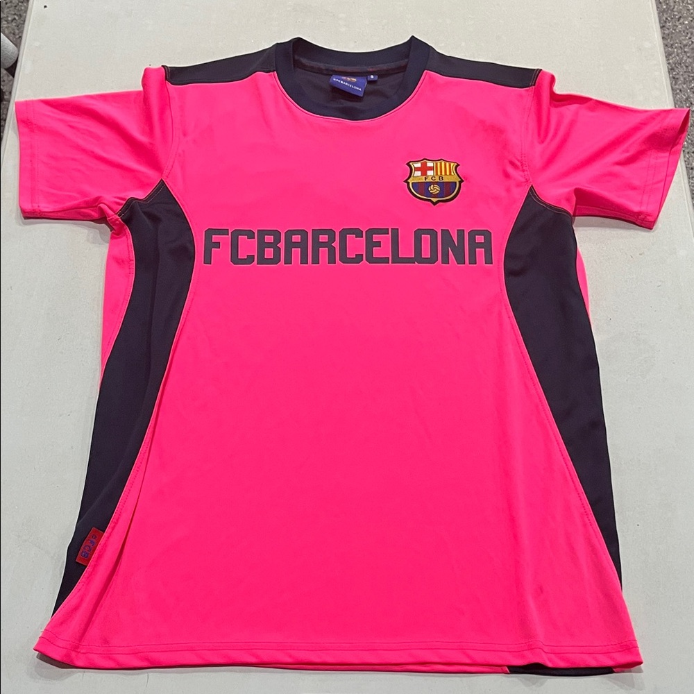 Futbol camisa Barcelona FC soccer ⚽️ futbol Women's Pink and Black Jersey small